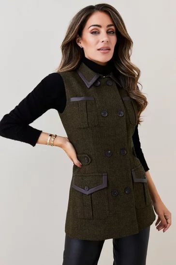 Lydia Millen Spring '23: An Elegant Evolution | Karen Millen US Shirt And Vest Women, Lydia Millen, Chiffon Mini Dress, Maxi Shirt Dress, December 22, Sleeveless Jacket, Mini Shirt Dress, Knit Mini Dress, Woven Dress