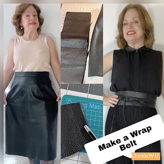 Clothing Alterations, Leather Wrap Belt, Easy Clothing, Upcycled Clothes, Thrift Flip, No See, Wrap Belt, Altering Clothes, Post Ideas