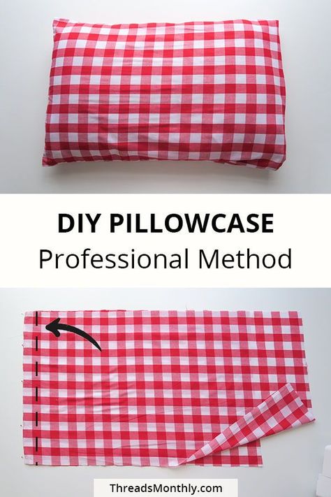 Sewing Pillow Patterns, Sewing Pillow Cases, Envelope Pillowcase, Make An Envelope, Make Bed, Pillow Cases Tutorials, Pillow Cases Diy, How To Make An Envelope, Diy Envelope