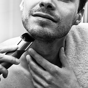 Did you know that brushing your beard against the grain to lift it out of its natural fault will give you the most even trim and stop the hair from growing in various directions? Learn more shaving tips here! | Mary Kay Man Shaving, Beard Shaping, Beard Shaving, Men Shaving, Beard Shapes, Shaving Tips, Shaving Beard, Long Beards, Beard Life