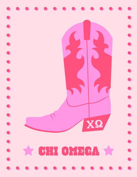 Chi Omega Graphics Design, Alpha Chi Omega Wallpaper, Chi Omega Prints, Chi Omega Paintings Canvases, Sorority Art Canvases, Chi Omega Canvas Painting, Sorority Poster Ideas, Aoii Paintings, Chi Omega Paintings