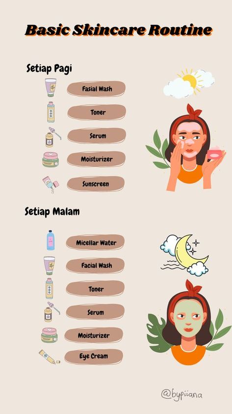 Make Up Pemula, Basic Skincare Routine, Cushion Makeup, Makeup Cantik, Basic Skincare, Diet Sehat, Makeup Life Hacks, Recommended Skin Care Products, Skin Care Routine Order