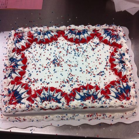 Patriotic Cake, Fourth Of July Cakes, Patriotic Food, Patriotic Desserts, 4th Of July Cake, 4th Of July Desserts, Fourth Of July Food, Summer Cakes, 4th Of July Celebration