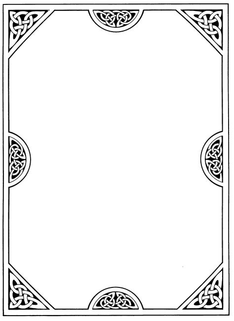 celt24.gif (2159×2961) Celtic Frames And Borders, Celtic Patterns Border, A4 Sheet Border Design, Celtic Frame, Celtic Border, Bookplate Design, 포트폴리오 레이아웃, Book Of Shadow, Celtic Patterns