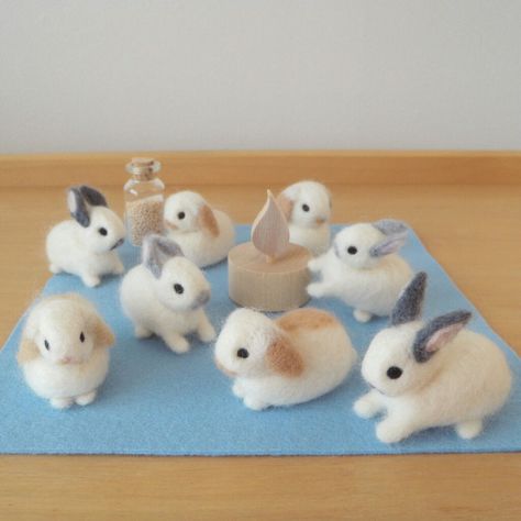 Bunny Needle Felting, Needle Felted Bunny Rabbit, Needle Felted Easter Ideas, Felting Bunny, Needle Felt Bunny, Felted Bunnies, Tovad Ull, Felted Bunny, Your Heart