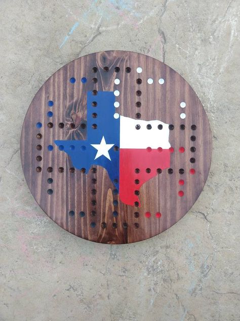 Family Reunion Auction Ideas, Wahoo Board, Cherry Wood Stain, Flag Game, Board Games Diy, State Design, Auction Ideas, Shape Games, Games Diy