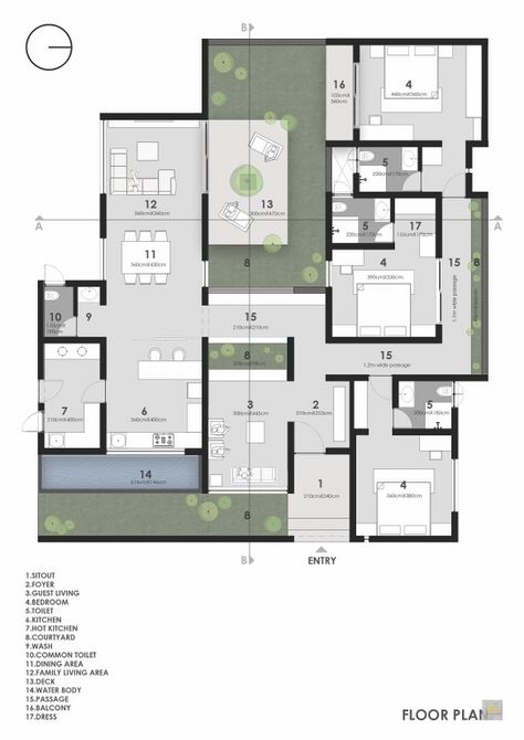 Characterizing Leisure Living with Contemporary Architecture | i2a Architects - The Architects Diary Residential Plan Architecture, Architect House Plans, Modern Apartment Plans Architecture, Contemporary Residential Architecture, Architect Design House Plans, Contemporary House Design Architecture, Architecture Plan Layout, Villa Plan Architecture, Plan Design Architecture