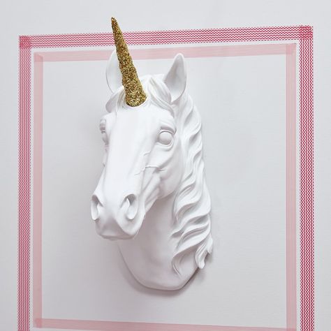 Isabelle & Max Hernan Unicorn Trophy Decor & Reviews | Wayfair Antler Wall Decor, Unicorn Things, Rainbow Playroom, Pink Framed Art, Playroom Rules, Unicorn Graphic, Silhouette Frames, Animal Canvas Art, Unicorn Wall