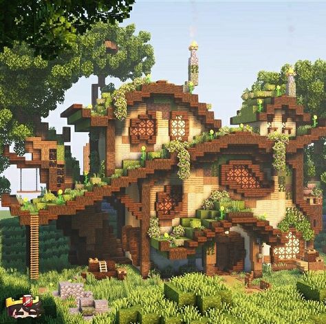 Mansion Minecraft, Construction Minecraft, Minecraft Welten, Pixel Art Minecraft, Case Minecraft, Casa Hobbit, Rumah Minecraft Sederhana, Minecraft Mansion, Minecraft House Plans