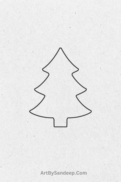 Discover 75+ unique and festive Christmas tree drawing ideas! From simple sketches to detailed designs, find inspiration for your holiday art projects. Easy Christmas Tree Drawing, Christmas Tree Drawing Ideas, Simple Christmas Tree Drawing, Christmas Tree Drawing Easy, Tree Drawing Ideas, Christmas Tree Sketch, Tree Drawing Simple, Easy Christmas Tree, Holiday Art Projects