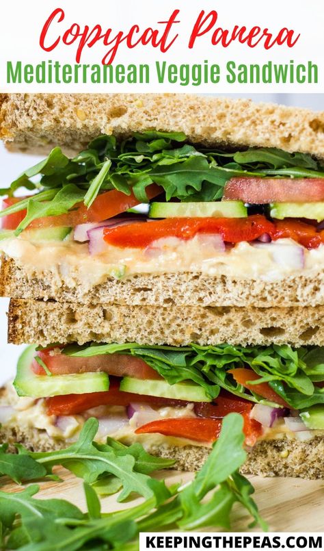 Party Subs, Mediterranean Veggie Sandwich, Veggie Sandwich Recipes, Sandwich Platters, Panera Recipes, Vegetarian Sandwich Recipes, Copycat Panera, Easy Mediterranean Diet Recipes, Vegetarian Sandwich