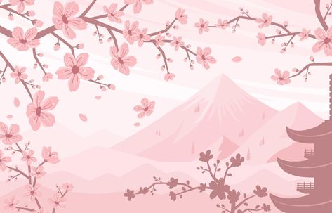 Spring Cherry Blossom Mountain Landscape Japan Wallpaper Landscape, Cherry Blossom Background Landscape, Sakura Desktop Wallpaper Hd, Cherry Blossom Background Aesthetic, Cherry Blossom Art Wallpaper, Cherry Blossom Laptop Wallpaper, Sakura Background Aesthetic, Cherry Blossom Horizontal, Landscape Pictures Aesthetic