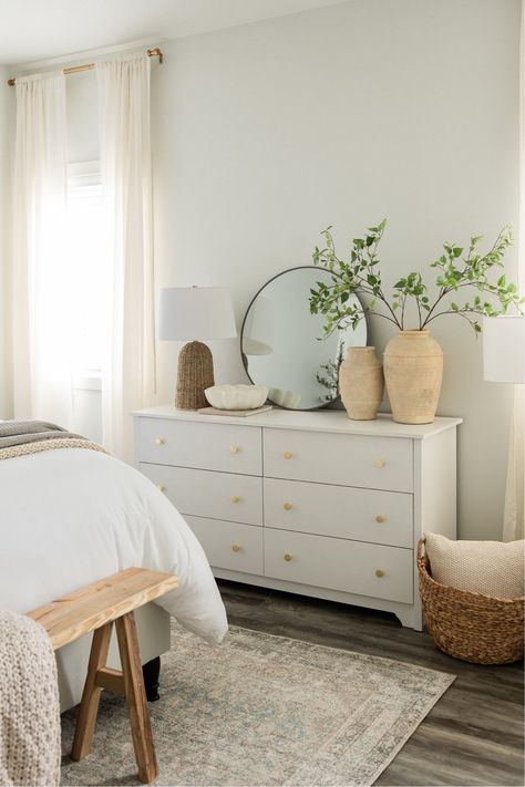 Shop South Shore Vito 6-Drawer Double … and other curated products on LTK, the easiest way to shop everything from your favorite creators. Bedroom White Dresser Decor, Bedroom White Furniture, White Furniture Bedroom, White Dresser Decor, Solo Living, White Dresser Bedroom, House Moodboard, Dresser Styling, Shelf Ladder