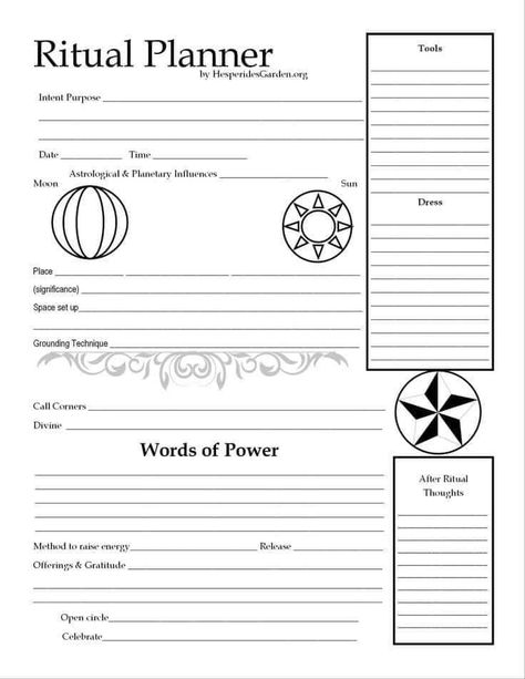 Day Planner Template, Witchcraft Books, Grimoire Book, Book Of Shadow, Witchcraft For Beginners, Wicca Witchcraft, Witch Books, Wiccan Spells, Spells Witchcraft