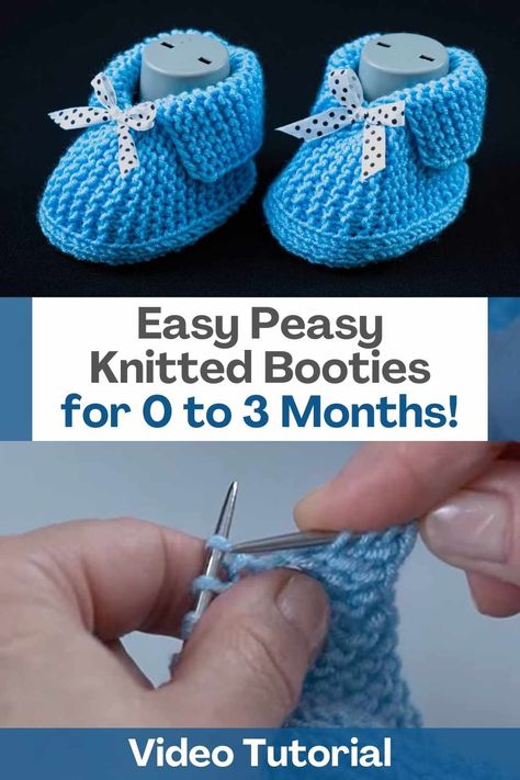 Knit Baby Booties Pattern Free, Baby Mittens Knitting Pattern, Knitted Baby Boots, Easy Baby Knitting Patterns, Knitted Shoes, Baby Bootees, Baby Booties Free Pattern, Baby Cardigan Knitting Pattern Free, Knitted Slippers Pattern