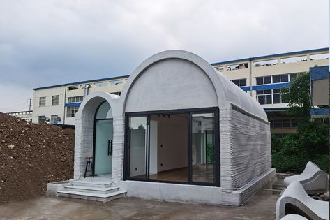 3d Printed House, Printed Concrete, Tsinghua University, Concrete Houses, Cool Tree Houses, Rural House, School Of Architecture, University School, Concrete Building