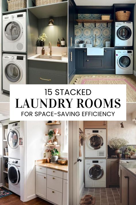 Say goodbye to clutter and hello to efficient laundry time with our 15 Stacked Laundry Room Ideas. From space-efficient storage hacks to innovative stacking techniques, we've covered all the essentials to transform your laundry room and make it your new favorite space in the house. Dining Room With Laundry Area, Laundry Closet Ideas Stacked, Small Utility Room Ideas With Toilet, Closet Laundry Room Ideas Hallways Stackable, Laundry Room Nook, Lg Wash Tower Laundry Room Ideas, Tower Laundry Room Ideas, Laundry Tower Room Ideas, Stacked Washer Dryer Laundry Room Small Layout