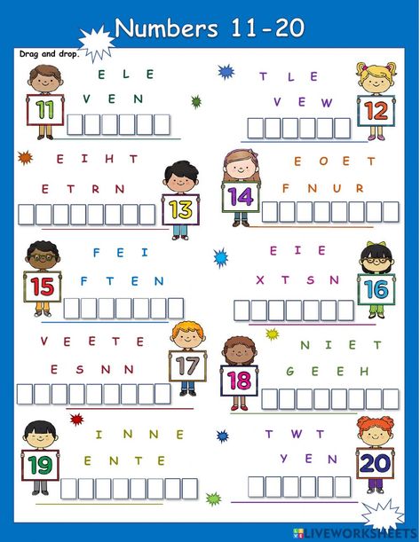 Number 11-20 Activities, Writing Numbers 11-20 Worksheets, Learning Numbers 11-20 Activities, Number Words 11-20 Worksheets, Numbers 10 20 Activities, Number 11-20 Worksheets, Numbers 11-20 Activities, Worksheet Numbers 1-20, Numbers 10 To 20 Worksheet