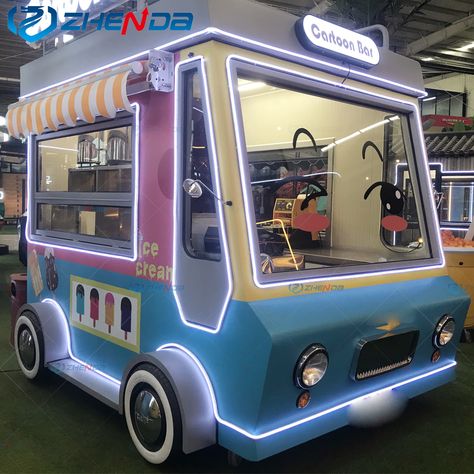 Food Truck Trailer, Fast Food Truck, Food Carts For Sale, Foodtrucks Ideas, Coffee Food Truck, Food Truck Catering, Deck Bar, Mobile Coffee Shop, Mobile Food Cart