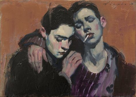 Malcolm T Liepke, Malcolm Liepke, Queer Art, Two Friends, Wow Art, A Level Art, Two People, Pretty Art, Painting Inspiration