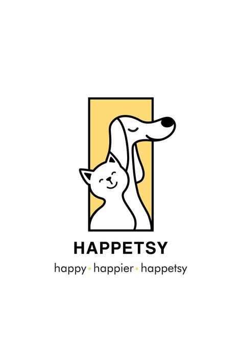 Happetsy is a German pet shop! Name is build of words Happy + Pets, indicating the exciting and positive brand feeling. #branding #logodesign #logo #marks Pet Care Branding, Petshop Logo, Pet Store Logo, Pet Shop Logo Design, Pets Logo, Pet Care Logo, Pet Store Design, Pet Shop Logo, Pet Branding