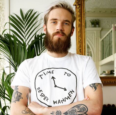 I have that shirt man and I wish I got the tee instead of the long sleeve, I still love it th0 Pewdiepie Tattoo, Markiplier Hair, Felix Pewdiepie, Church Tattoo, Left Arm Tattoos, Lily Tattoo Design, Sanskrit Tattoo, Shape Tattoo, Frog Tattoos