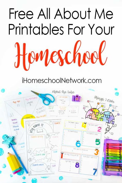 All About Me Homeschool, About Me Printable, Homeschool All About Me Free Printable, All About Me Board, Back To Homeschool, All About Me Homeschool Printable, All About Me Free Printables, All About Me First Grade Free, Free All About Me Printable High School