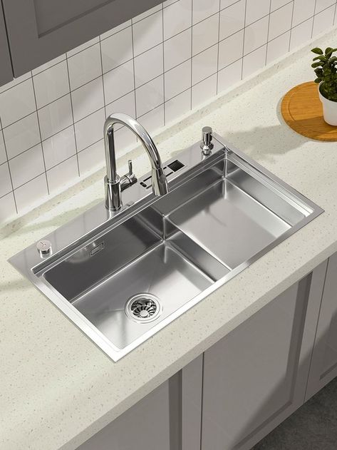 New Style Under/Top Mount Stainless Steel Kitchen Sink
Nano Step Kitchen Sink 304 Stainless Steel Nano Step Kitchen Sink 304 Stainless Steel Silver Kitchen Sink, Stainless Steel Sink, Top Kitchen, Steel Kitchen Sink, Stainless Steel Kitchen Sink, Stainless Steel Sinks, Steel Kitchen, Stainless Steel Kitchen, Quartz Countertops