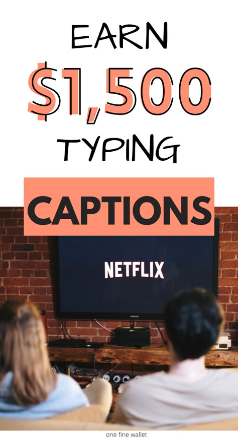 Captioning Jobs, Typing Jobs From Home, Typing Jobs, Legit Work From Home, Online Jobs From Home, Money Making Jobs, Money Making Hacks, Social Media Jobs, Money Life Hacks