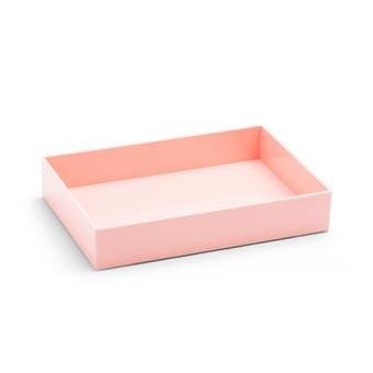 Blush Medium Accessory Tray,Blush,hi-res Desk Paper Organizer, Colorful Office Supplies, Pink Office Supplies, Office Supplies Design, Modern Office Supplies, Dorm Supplies, Pink Dorm, Dorm Furniture, Dorm Accessories