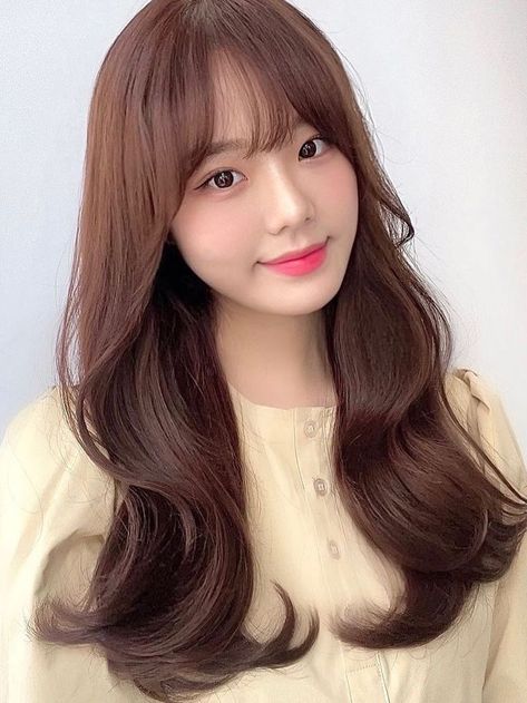 see through bangs (wispy bangs) for long wave hair Wispy Bangs With Curtain Bangs Korean, Air Bangs Long Hair, Korean Bangs With Benefits, Korean Whisky Bangs, Korean Wispy Bangs Long Hair, Korean Wispy Curtain Bangs Long Hair, Korean Air Bangs Long Hair, Bangs With Medium Hair Wavy, Curtain And Wispy Bangs