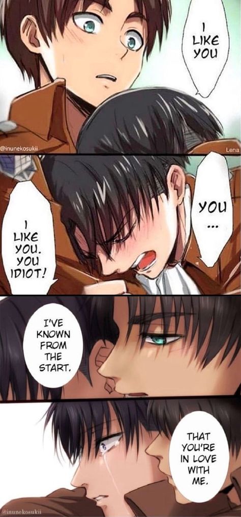 Photos and Doujinshis of Ereri/Riren Ships. I do not own any ph… #fanfiction # Fanfiction # amreading # books # wattpad Attack On Titan Meme, Cute Couple Comics, Attack On Titan Comic, Attack On Titan Ships, Attack On Titan Eren, Titans Anime, Attack On Titan Funny, Attack On Titan Fanart, Attack On Titan Levi