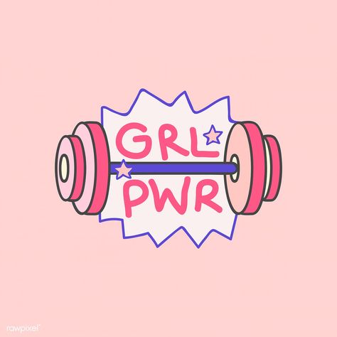 Fitness Logo Ideas, Fit Wallpaper, Wallpaper Fitness, Doodle Girl, Power Woman, Fitness Wallpaper, Gym Wallpaper, Collage Mural, Girls Power