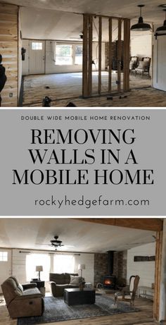 Mobile Home Addition, Double Wide Remodel, Removing Walls, Mobile Home Redo, Double Wide Home, Double Wide Mobile Home, Remodel Mobile Home, 1000 Lifehacks, Mobile Home Remodeling