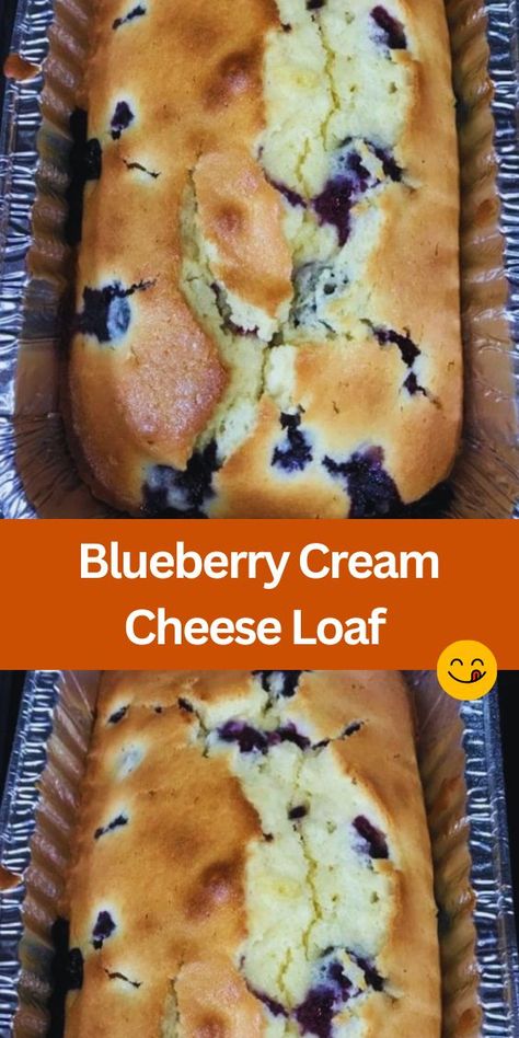 "Get ready to delight your taste buds with our irresistible Blueberry Cream Cheese Loaf! Bursting with juicy blueberries, creamy cream cheese, and just the right amount of sweetness, this homemade treat is perfect for breakfast, brunch, or dessert. Easy to make and oh-so-delicious, it's a must-try recipe for any baking enthusiast. Indulge in a slice today and experience pure bliss! Blueberry Cream Cheese Loaf Recipe, Blueberry Cheesecake Bread, 8 Oz Cream Cheese Recipes, Blueberry Loaf Cake Recipes, Blueberry Rolls With Cream Cheese, Fresh Blueberry Desserts, Blueberry Bread Easy, Blueberry Cream Cheese Dessert, Blueberry Cream Cheese Loaf