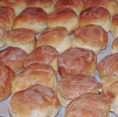 Denver Biscuits – an old family recipe | thyme2time Square Biscuits, Biscuit Rolls Recipes, Homemade Biscuits From Scratch, Biscuits From Scratch, The Operator, Biscuit Rolls, Wall Phone, Homemade Biscuits, Family Recipe