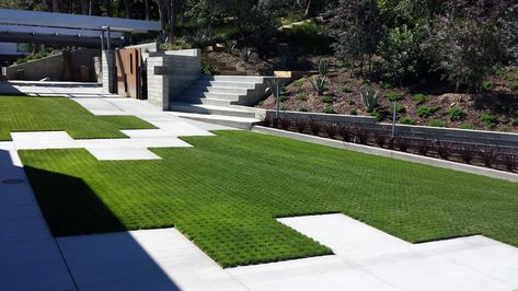 Drivable Grass®️ Modern Driveway - Featured in Architectural Digest Beautiful Driveways, Modern Driveway, Driveway Design, First Impression, Architectural Digest, Driveway, Modern Farmhouse, Talk About, Farmhouse