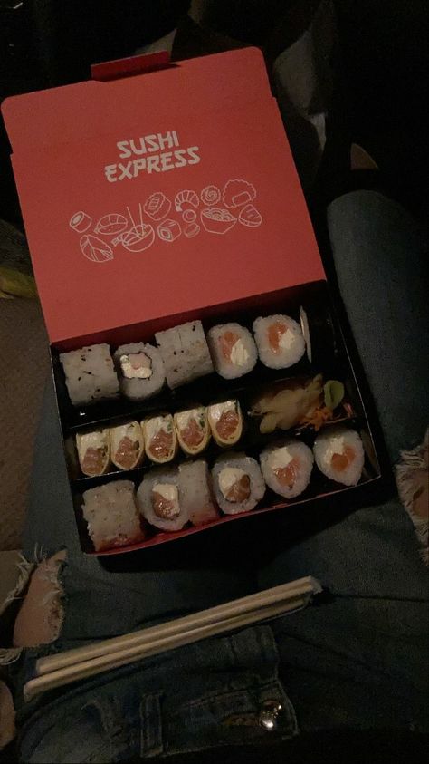 #inspo #sushi @milaamiskinich on instagram Instagram, Sushi Express, Sushi Time, Takeout Container, On Instagram