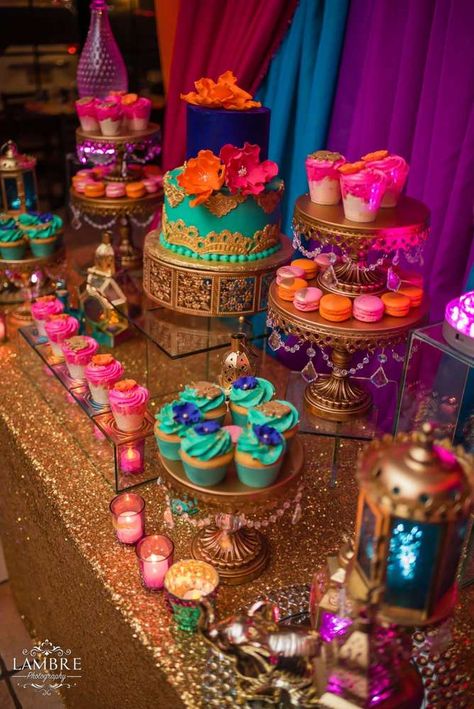 Moroccan Birthday, Moroccan Theme Party, Arabian Party, Arabian Nights Theme, Arabian Nights Party, Moroccan Party, Bollywood Theme, Mehndi Party, Jasmine Birthday