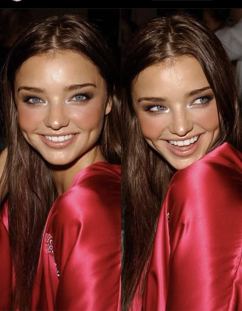 Miranda Kerr Victoria Secret, 2000s Makeup Looks, Aesthetic Account, Bombshell Makeup, Aesthetic Finds, Angel Makeup, Miranda Kerr Style, Victoria Secret Models, Victoria Secret Makeup