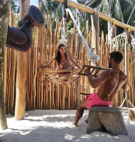 Tulum Jungle, Home Made Gym, Boutique Gym, Backyard Gym, Gym Garage, Tulum Ruins, Sport Equipment, Beach Gym, Nature Tour