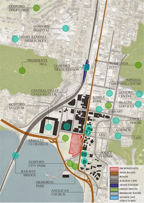 Final Year Architectural Process : Site Analysis - Gosford Waterfront Location Plan Architecture Presentation, Traffic Mapping Architecture, Traffic Analysis Architecture, Site Analysis Transportation, Site Analysis Mapping, Site Location Architecture, Location Analysis Architecture, Location Plan Architecture, Site Location Analysis