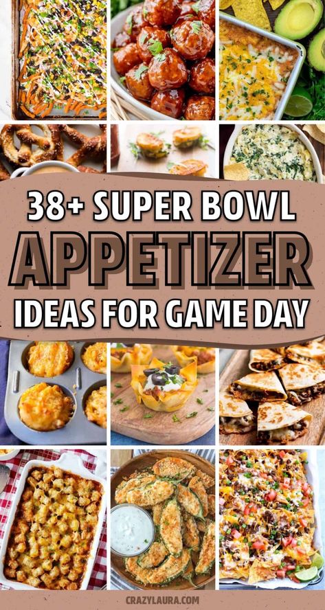 Need a few quick and easy SUPER BOWL recipe ideas to make for the big game day? These appetizer and small bite recipes will help you get started! Super Bowl Finger Foods Easy, Easy Healthy Superbowl Snacks, Super Bowl Party Food Sliders, Cheap Easy Super Bowl Food, Ideas For Super Bowl Food, Quick Easy Super Bowl Food, Super Bowl Snacks Party Appetizers Easy, Super Bowl Food Appetizers Easy Appetizer Recipes, Super Bowl Easy Food