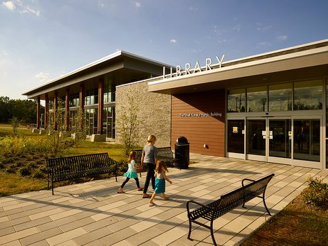 Public Library Architecture, Public Library Design, Orange Branch, Library Project, School Building Design, Library Architecture, Creative Architecture, Modern Library, Hospital Design