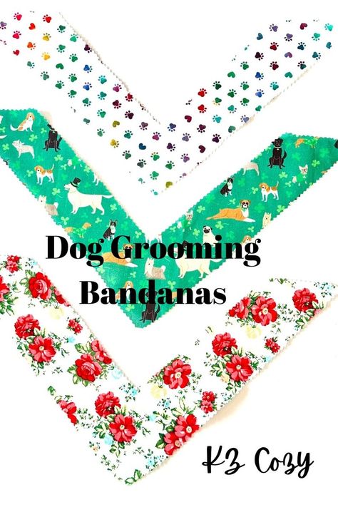 Dog Grooming Spring Bandanas Bulk Tieback Pet Scarf for Dog Groomer Business Wholesale Fabric Lot Custom Animal Neckwear Pet Accessories - Etsy Fostering Kittens, Pet Grooming Business, Dog Grooming Salons, Dog Groomer, Fabric Gift Wrap, Grooming Salon, Pet Scarf, Pet Neckwear, Variety Pack