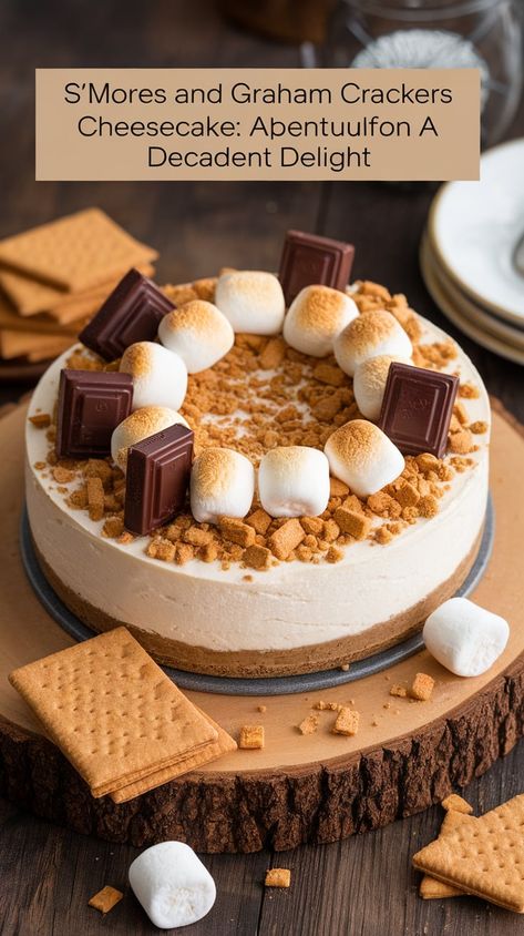 Imagine sinking your fork into a graham cracker crust layered with a velvety filling that harkens back to your favorite childhood memories. Each slice combines the classic taste of s'mores with the sophistication of cheesecake, providing a delightful twist that will transport you to warm summer nights. Cheesecakes Recipes, Cracker Crust, Graham Cracker Crust, Graham Cracker, S Mores, Cheesecake Recipes, Graham Crackers, Summer Nights, Crackers