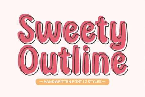 Sweety Outline is a gorgeous and bold handwritten font, crafted to give your headlines and logotype projects a stylish touch. This font reads strong, confident, and dynamic and can add tons of nostalgic character to your designs. Try before you buy Sweety Outline font for iOS, Android, macOS, or Windows for free, or you can […] Get your free download of the Sweety Outline Font now at Free Font Download! Font Fancy, Outline Font, Free Handwritten Fonts, Fancy Font, Free Font Download, Outline Fonts, Minimalist Font, Trendy Fonts, Professional Fonts