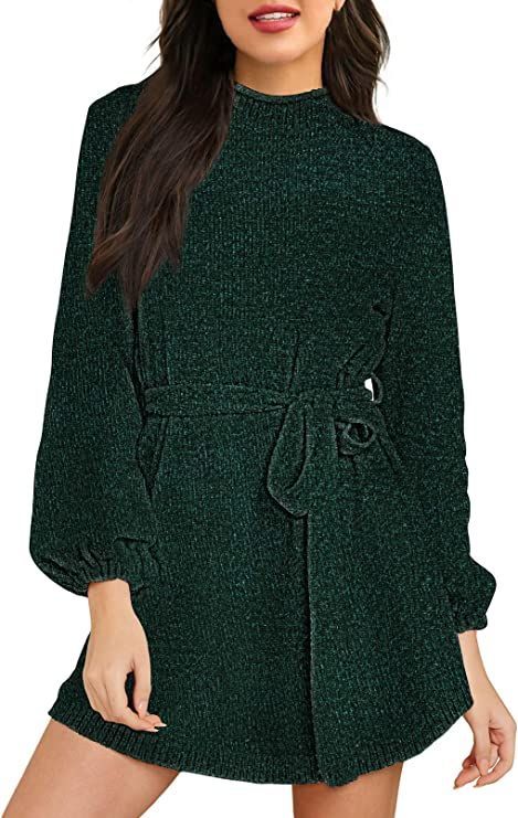 Christmas Green Dress, Green Dress Women, Women Christmas Outfits, Christmas Clothing Ideas, Cute Sweater Dresses, Winter Wedding Outfits, Solo Dress, Fall Sweater Dress, Sweater Dress Casual