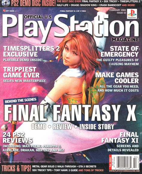 Playstation Magazine, Ps2 Poster, Playstation Poster, Playstation Magazine 2000s, Ssx Tricky, Gaming Magazines, Video Game Magazines, Shadow King, Retro Games Poster