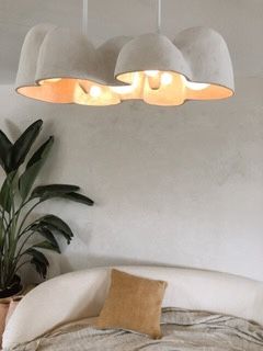 Sculptural Light, Modern Dining Room Lighting, Diy Lampe, Ceramic Light, Design Light, Ceramic Lamp, Modern Dining Room, Dining Room Lighting, Modern Dining